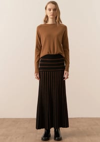 Image 1 of pol cashmere crew toffee