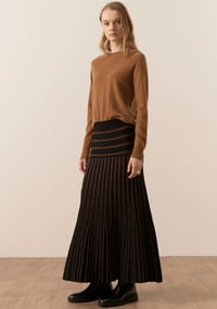 Image 3 of pol cashmere crew toffee