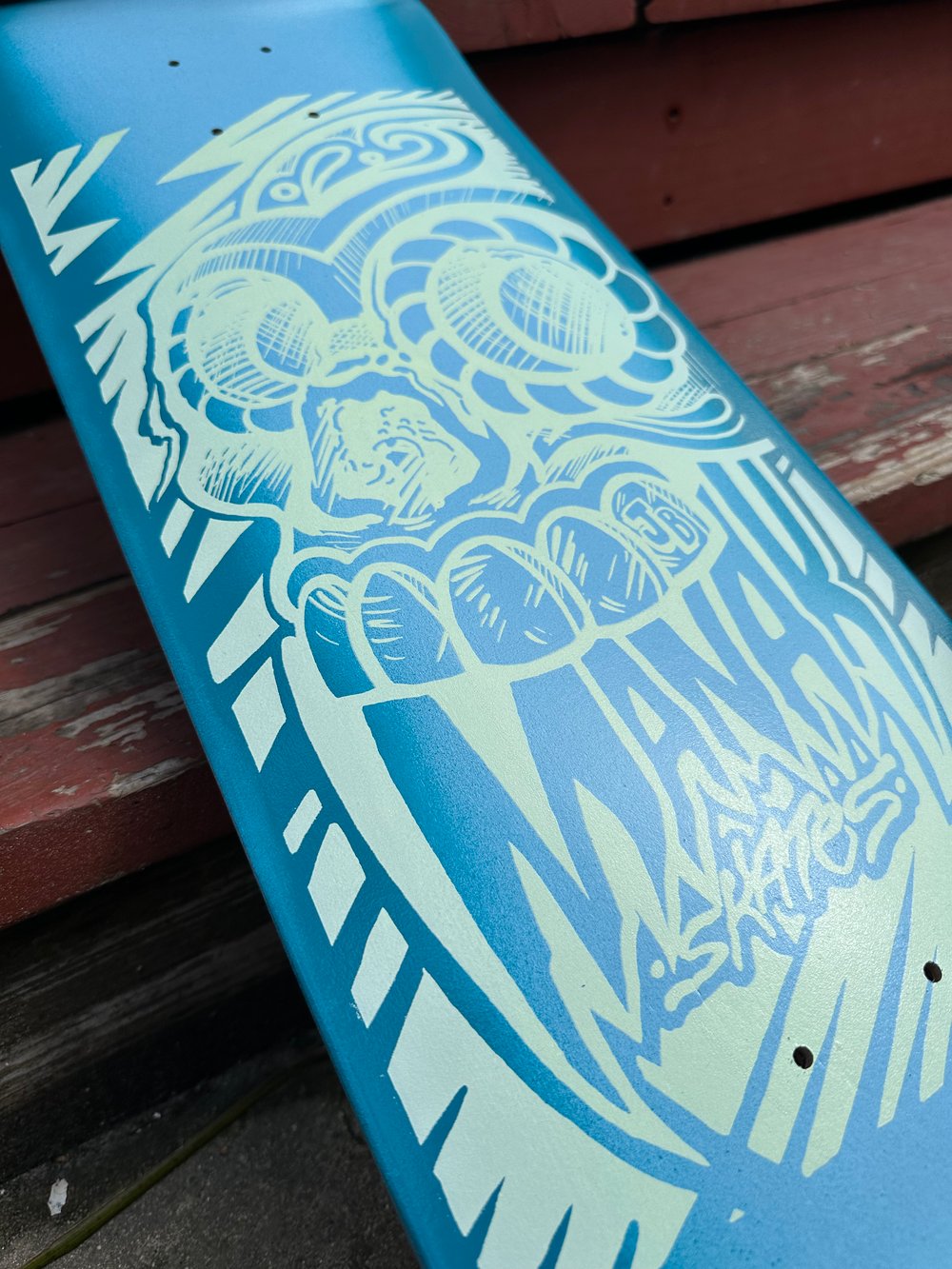 9" Popsicle - JB Blue Halo Graphic