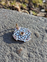 Citrine Mandala Pendant 