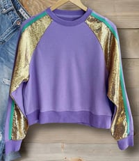 Mardi Gras Shimmer Sweatshirt