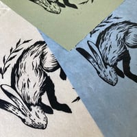 Image 2 of Gravitate Linocut Print