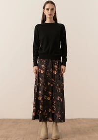 Image 2 of pol Lila silk crushed skirt