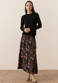 Image 3 of pol Lila silk crushed skirt