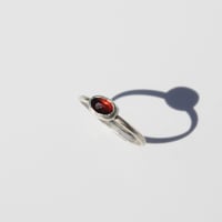 Image 1 of Simple Garnet Ring