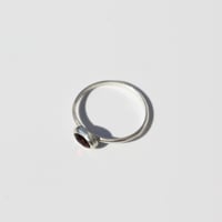 Image 2 of Simple Garnet Ring