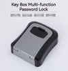 Wall Mount Key Lock Box 4 Digit Password Code Security Lock No Key for Home Office Key Safe box
