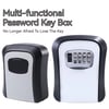 Wall Mount Key Lock Box 4 Digit Password Code Security Lock No Key for Home Office Key Safe box