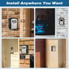 Wall Mount Key Lock Box 4 Digit Password Code Security Lock No Key for Home Office Key Safe box