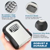 Wall Mount Key Lock Box 4 Digit Password Code Security Lock No Key for Home Office Key Safe box