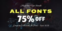 Image 1 of Fonts Bundle - 20 Fonts - 75% OFF