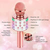 Karaoke Microphone for Kids Singing, 5 in 1 Wireless Bluetooth Microphone with LED Lights Karaoke Ma