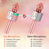 Karaoke Microphone for Kids Singing, 5 in 1 Wireless Bluetooth Microphone with LED Lights Karaoke Ma
