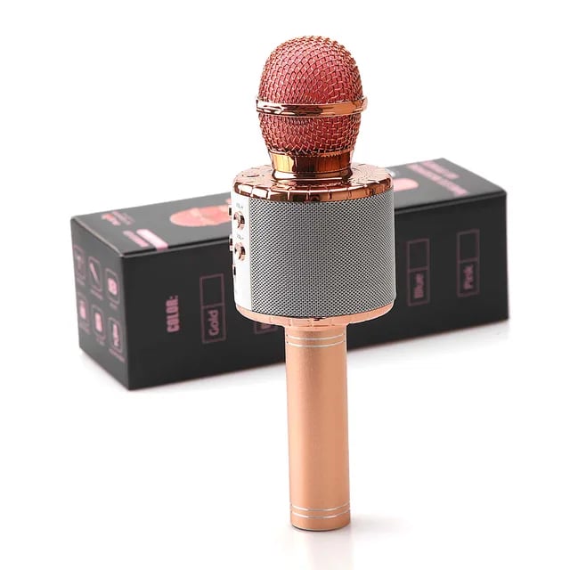 Karaoke Microphone for Kids Singing, 5 in 1 Wireless Bluetooth Microphone with LED Lights Karaoke Ma
