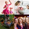 Karaoke Microphone for Kids Singing, 5 in 1 Wireless Bluetooth Microphone with LED Lights Karaoke Ma