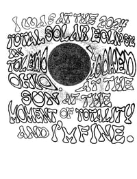 Image 1 of TOLEDO, OHIO 2024 ECLIPSE - I'M FINE.
