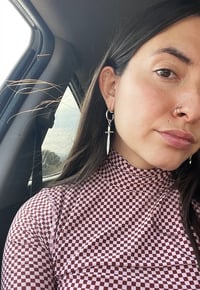 Image 2 of ✶ Sword Charm Hoops ✶ 