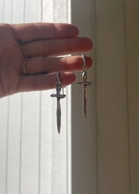 Image 1 of ✶ Sword Charm Hoops ✶ 