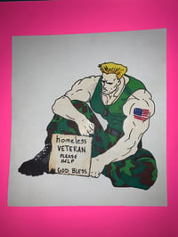 Original "Down Bad Guile" 7.5" x 7" Art