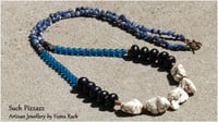 Blue Rustic Chic Necklace.