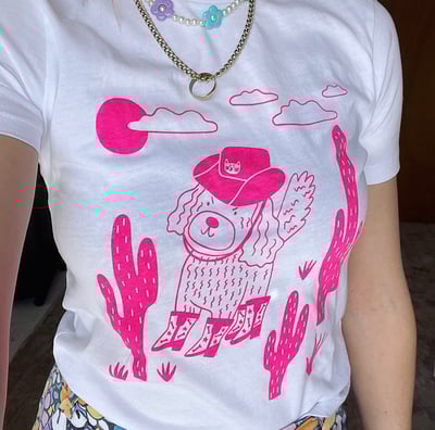 Image of *SUPER SECONDS* Howdy PAWTNER Fitted Tee