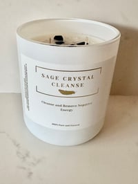 Crystal Cleanse Sage Candle 