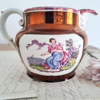 Image 2 of Lovely Weathered Lustre Hope Jug