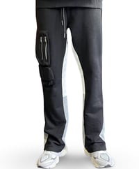 Image 2 of Flare Black Sweatpants