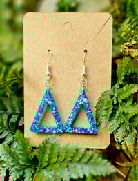 Blue Hollow Triangle