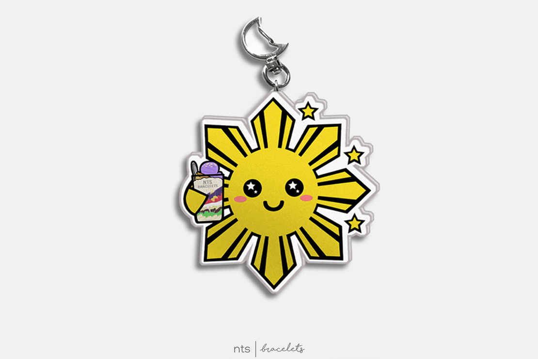 Sun/Halo Halo Keychain  Note To Self Bracelets