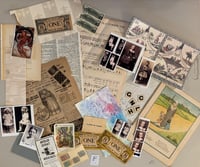 Image 4 of Vintage Ephemera lot - Journal Scrapbook Mixed Media 65+ Piece Pack - LOT F with FREE shipping