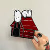 Sleepy Doghouse Tealight Candleholder MTO