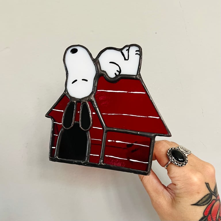 Sleepy Doghouse Tealight Candleholder MTO