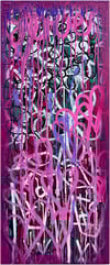 MONOLOGUE | 55X22 ACRYLIC & SPRAYPAINT ON CANVAS