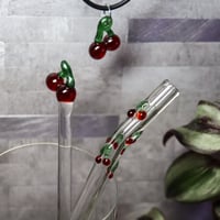 Image 5 of Glass Cherry Set 