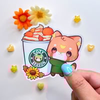 Image 2 of Fall Cozy Friends Sticker