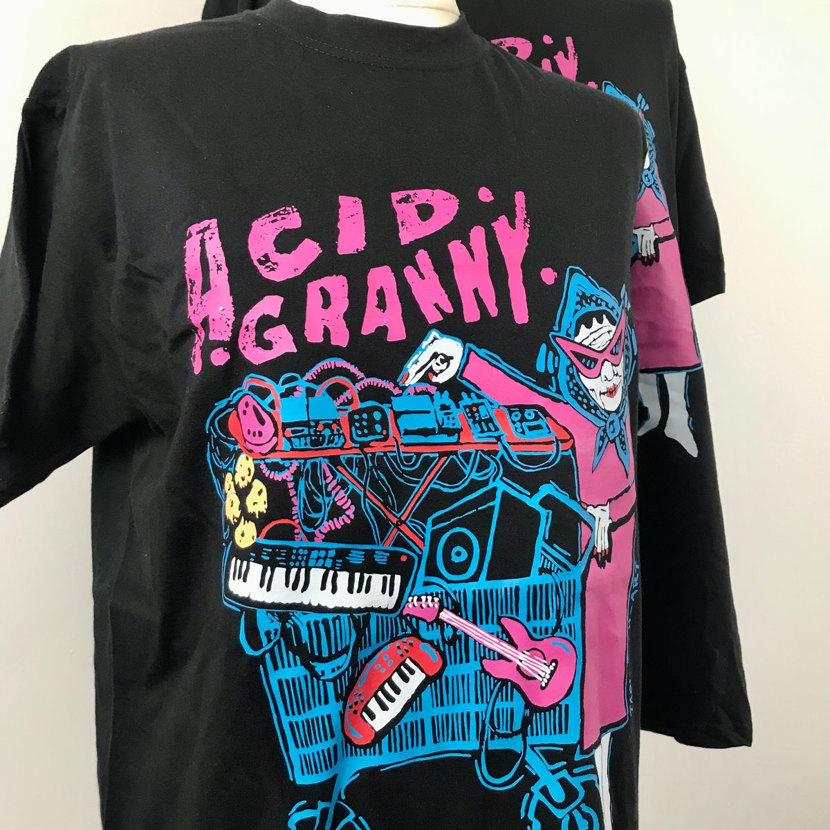 Image of Acid Granny EXTRA ELECTRIC BLUE Trolley Tee