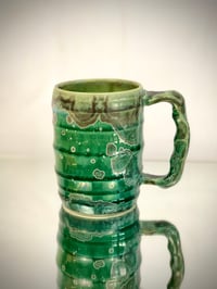 Image 3 of Dark green galaxy mug