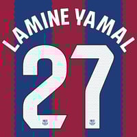Barcelona Home 2023.24 Lamine Yamal 27 La Liga Print