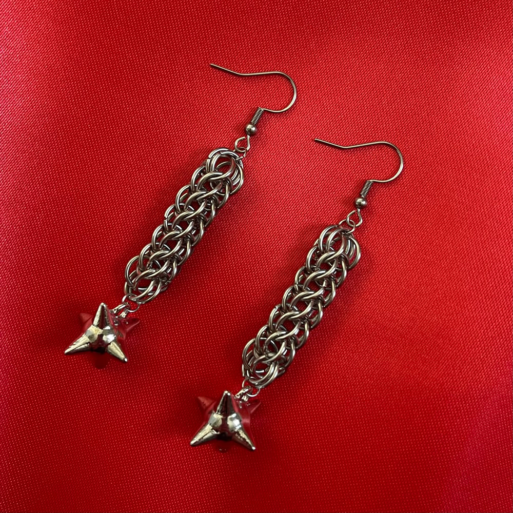Image of flail earrings 