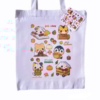 Cozy Fall Friends Tote Bag