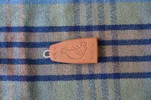 Image of Chip carved chicken keychains
