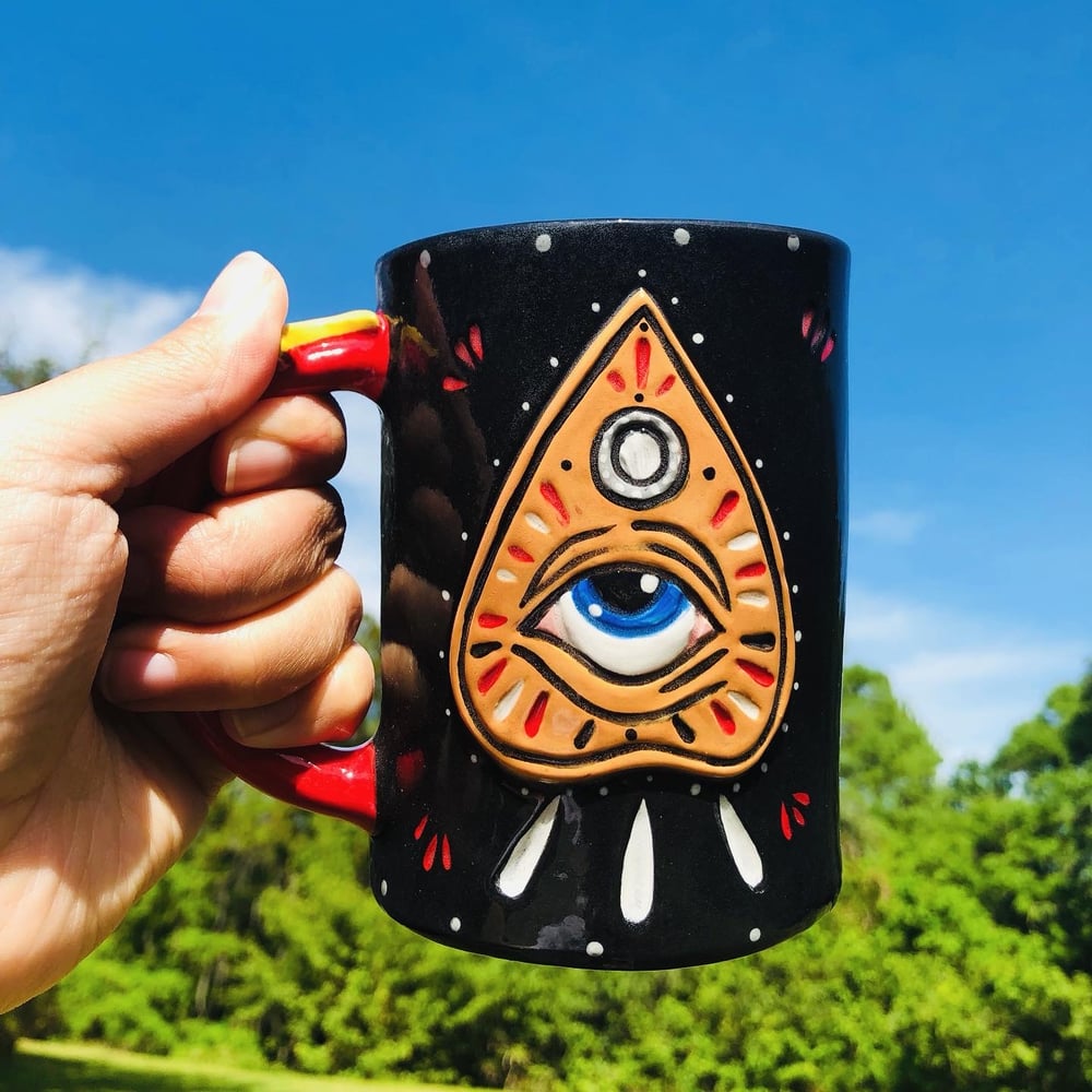 Image of Skull And ouija planchette Mug