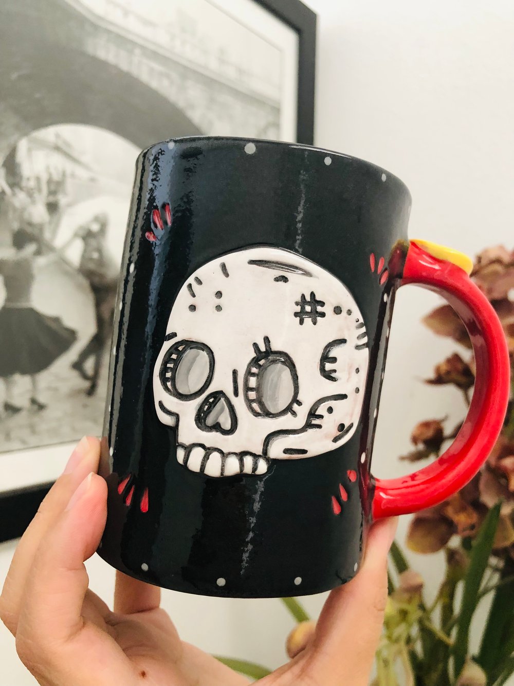 Image of Skull And ouija planchette Mug