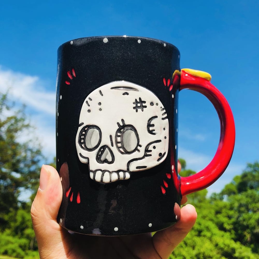 Image of Skull And ouija planchette Mug