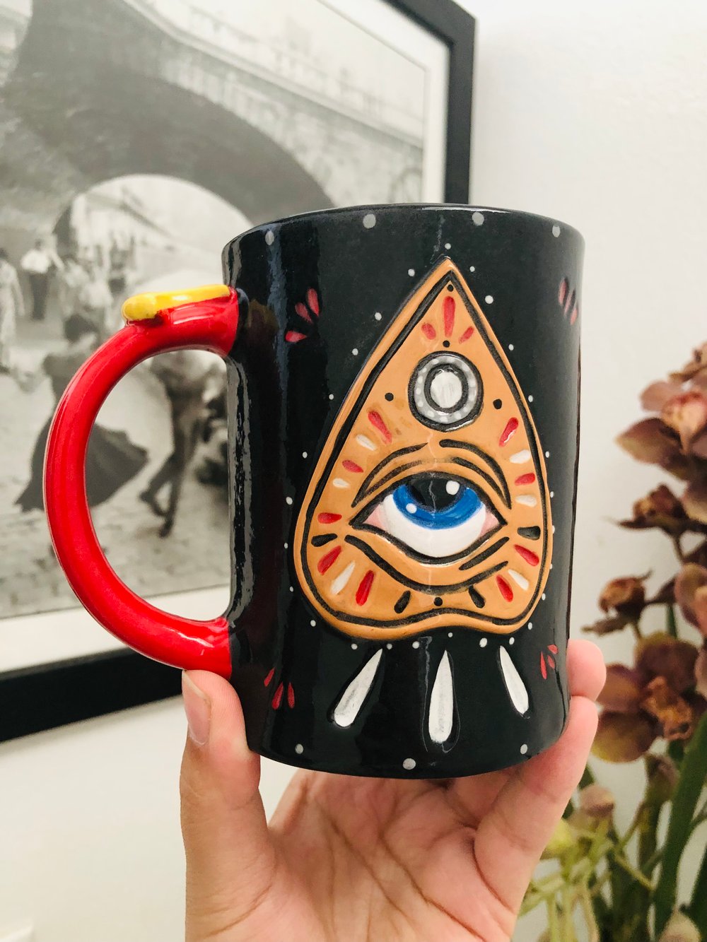 Image of Skull And ouija planchette Mug