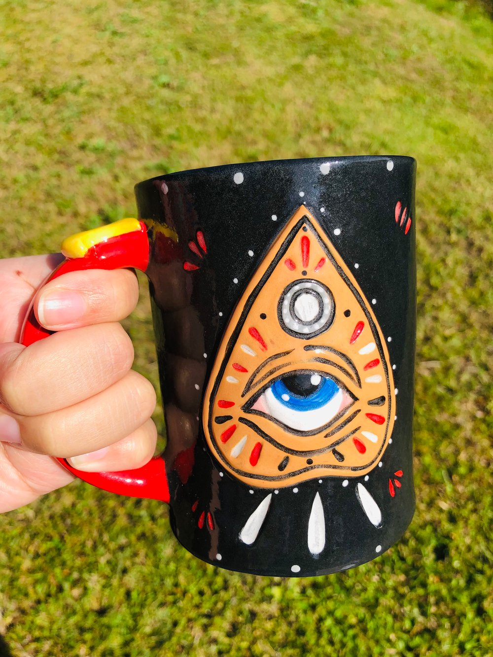 Image of Skull And ouija planchette Mug