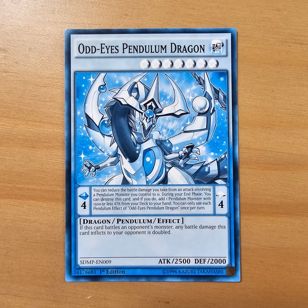 Image of Odd-Eyes Pendulum Dragon Sunbleached Card 