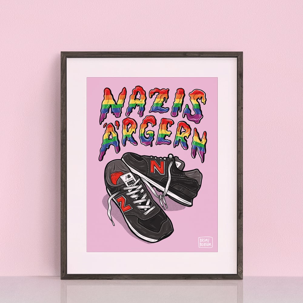 'NAZIS ÄRGERN' POSTER (A3)