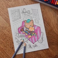 Image 3 of Láminas para colorear - Coloring Illustrations Pack - 8 designs + stickers
